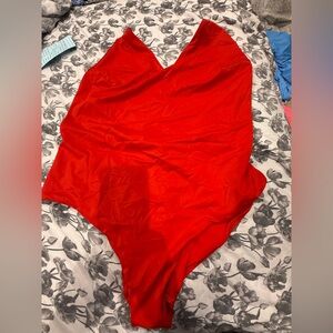 Fabletics Bold Red Women's One Piece Swimsuit